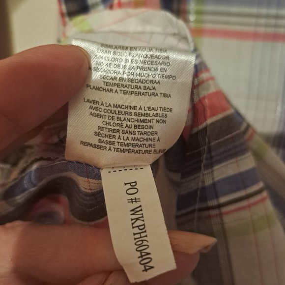 Wrangler Women's Plaid Pearl Snap Front Long Sleeve Top Sz Large or Med Fit - Picture 2 of 9